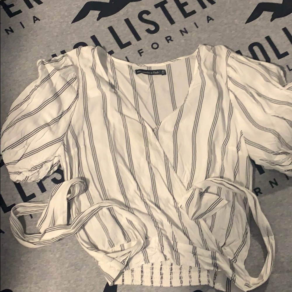 White stripped blouse